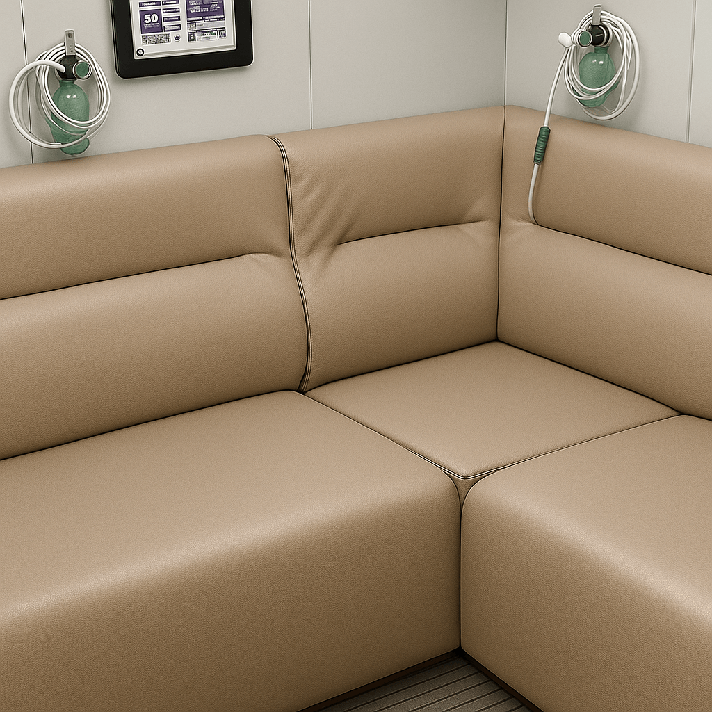 Luxury recliners in a home theater