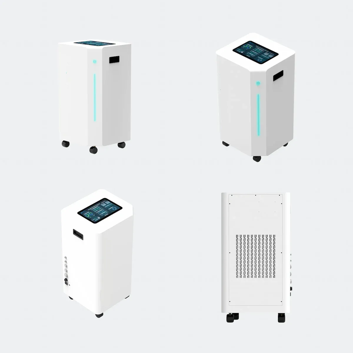 oxygen concentrator for wheelchair hyperbaric chamber - 4 views